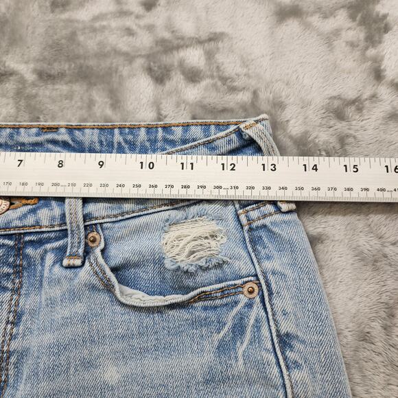 Old Navy Jeans Womens 2 Blue Distressed Mid Rise Skinny Ankle Stretch Denim - Picture 6 of 10
